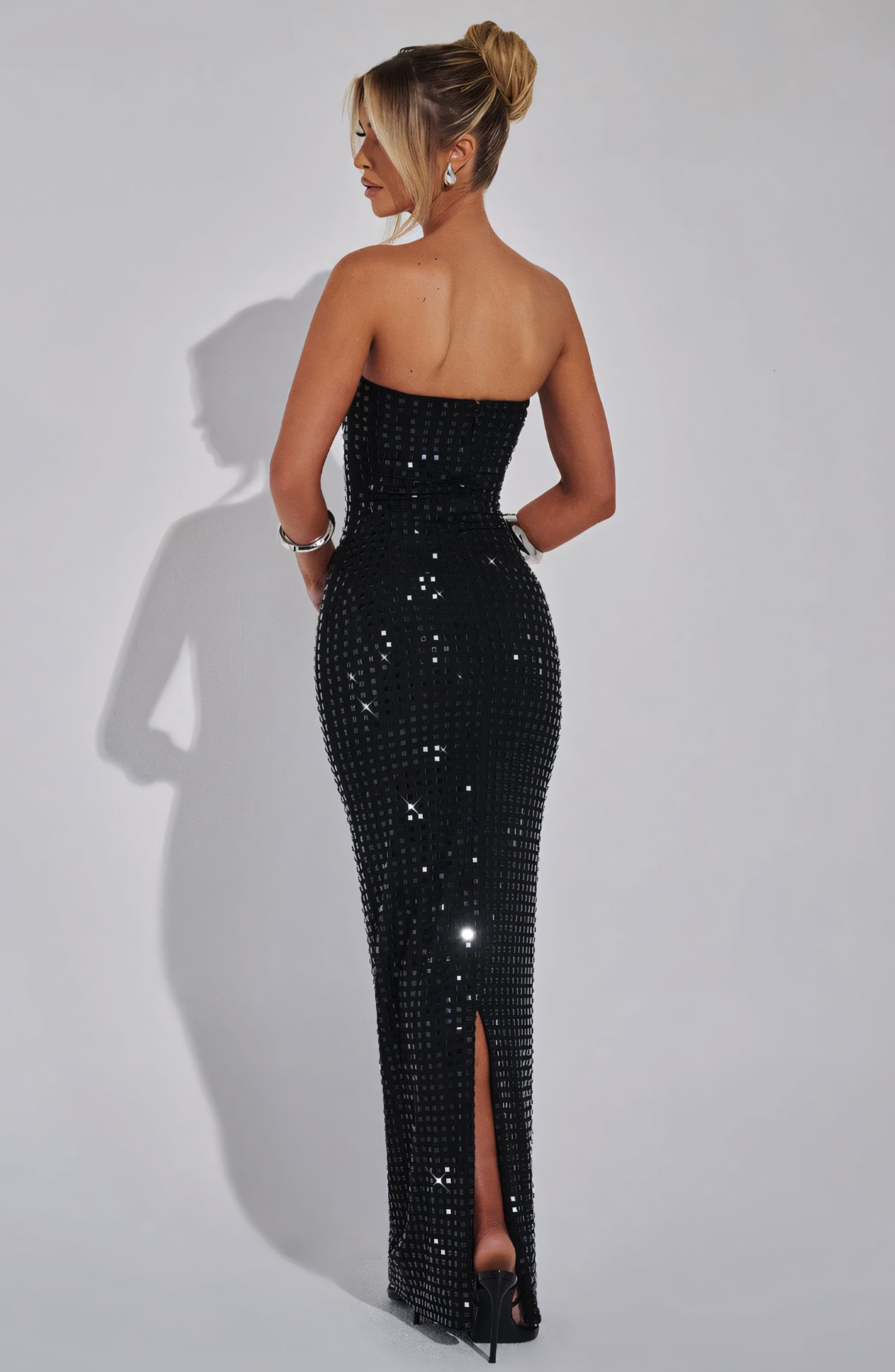 Serenavia | Sequin Strapless Maxi Dress