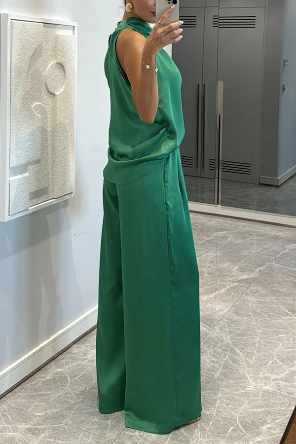 Satin Grace Two-Piece Set