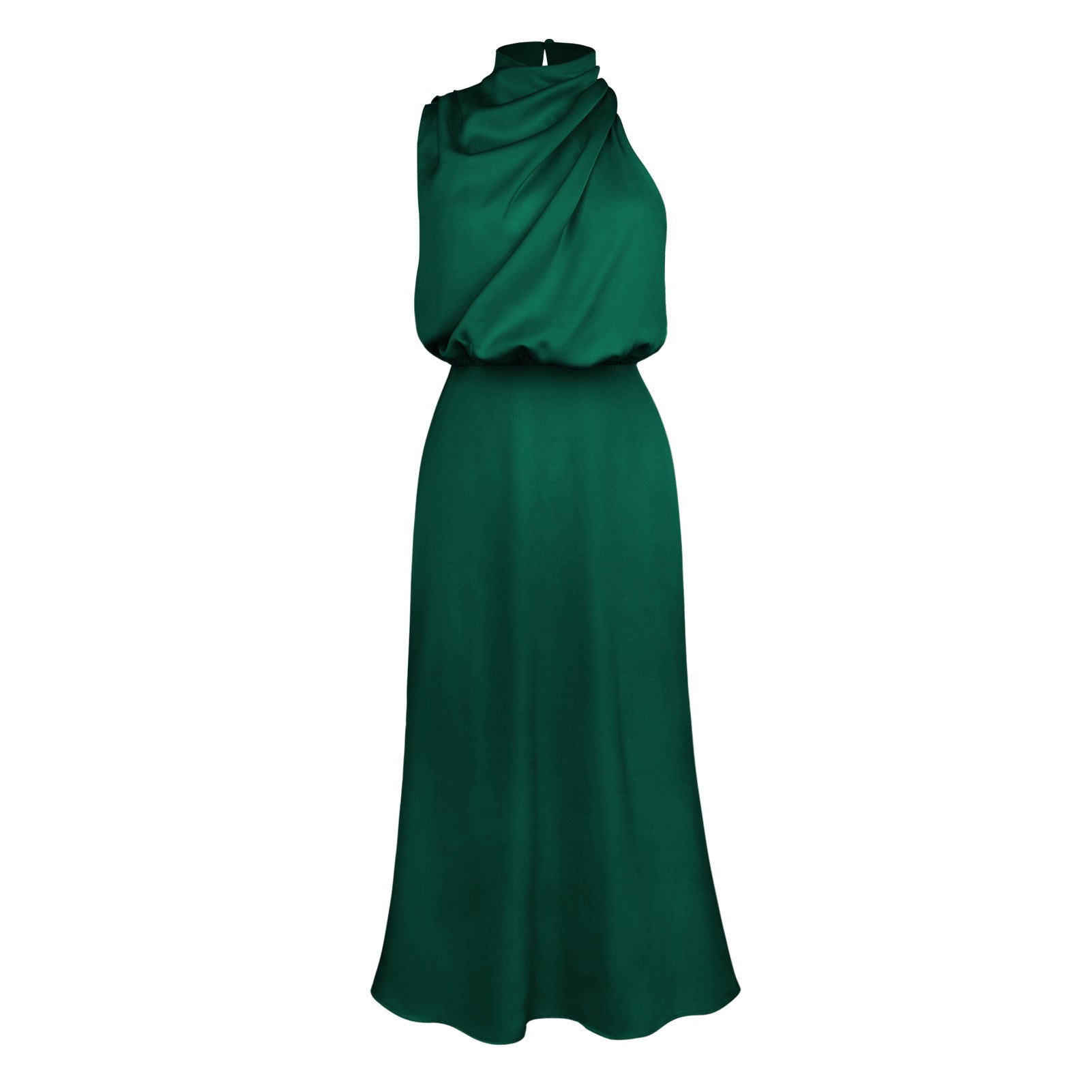 Lunara – Satin Maxi Dress with Cowl Neckline