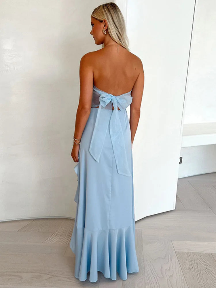 Eira Ruffle Maxi Dress