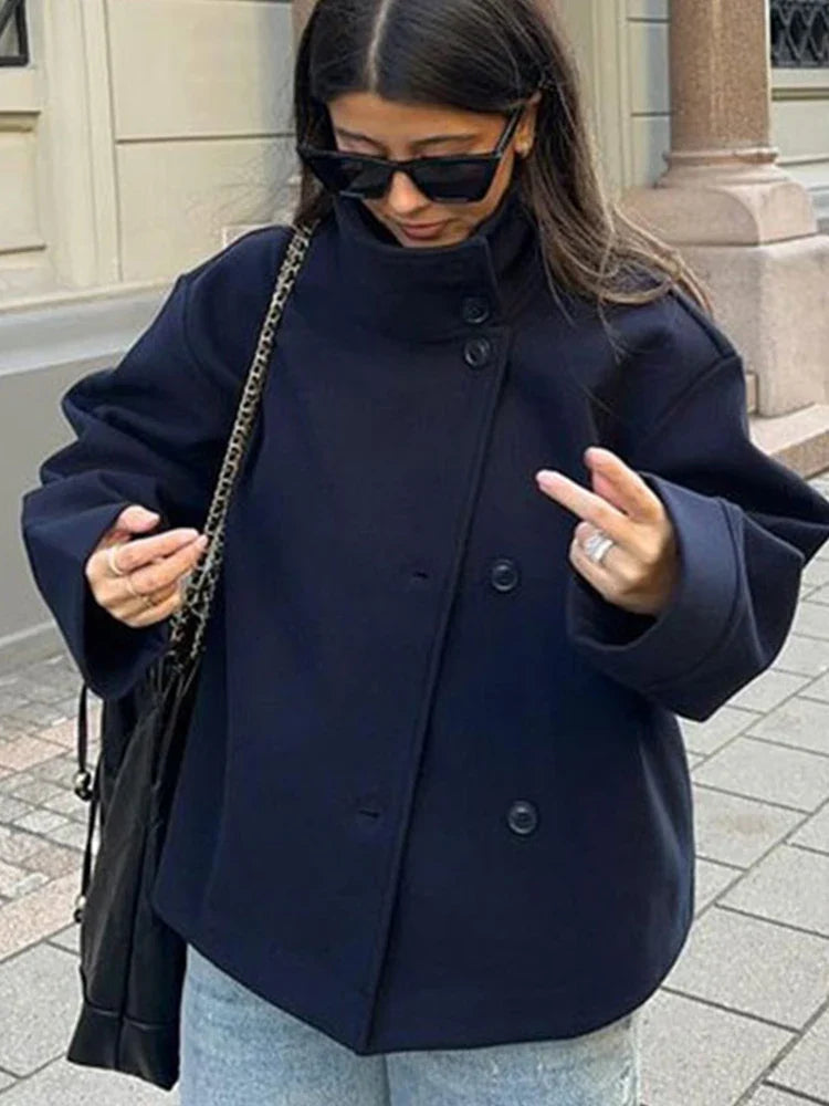 Marvessa | Luxe Faux Fur Woolen Jacket