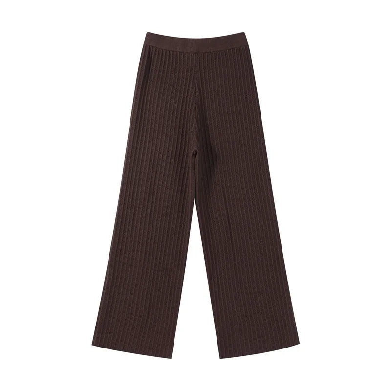 Lyselle | Chic Knit Cardigan & Trousers Set