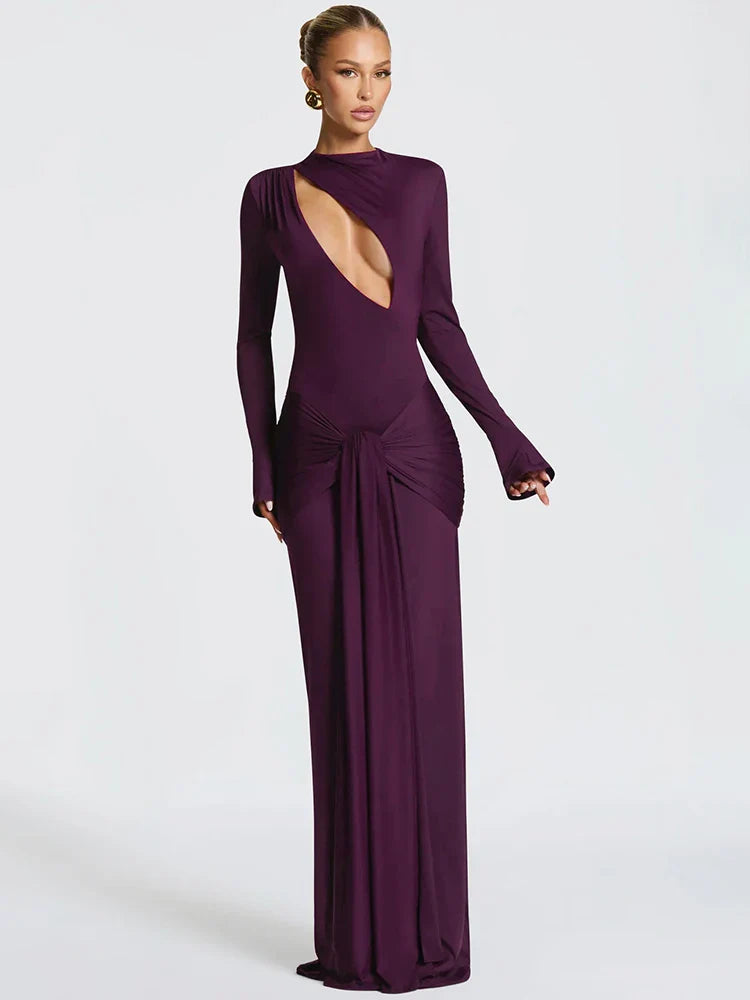 Arlivia | Sculpted Cut-Out Evening Gown
