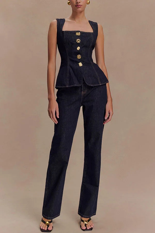 Juniper Denim Two-Piece Set