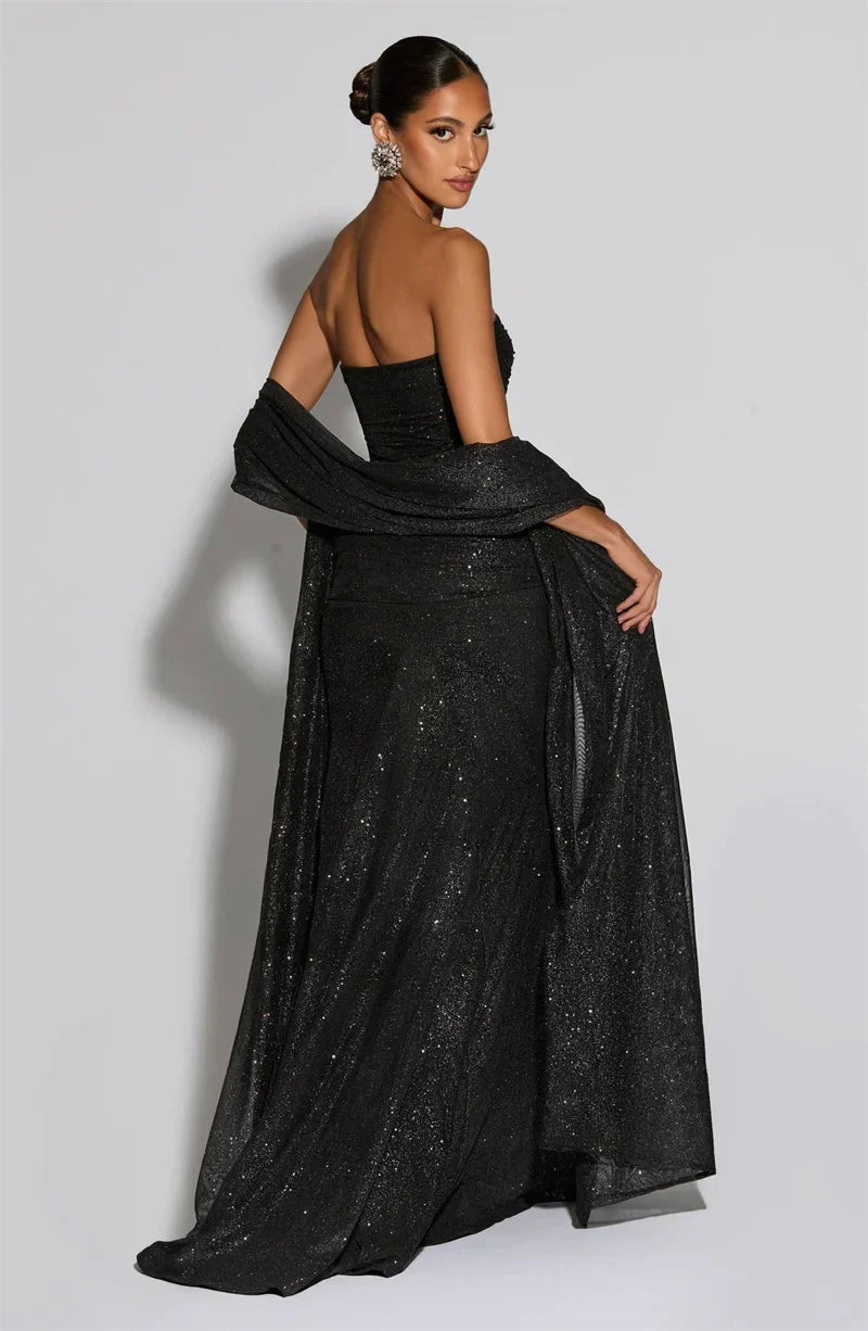 Marovelle | Sparkle Strapless Maxi Gown