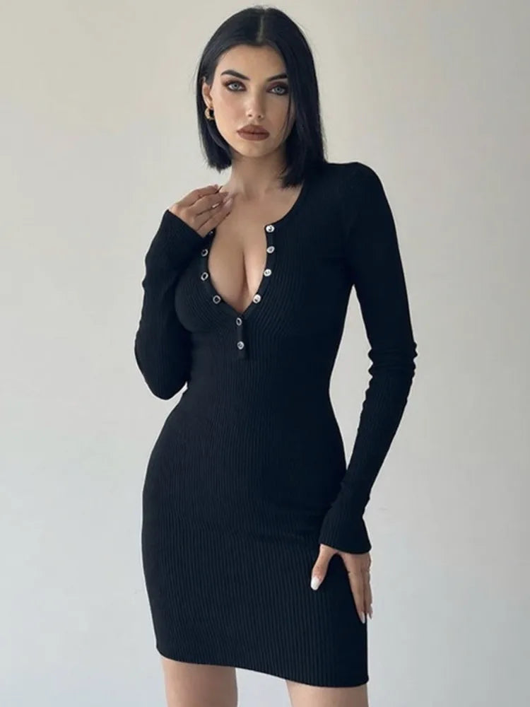 Thalindra | Knitted Chic Mini Dress