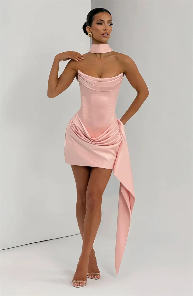 Ferisse | Draped Off-Shoulder Mini Dress