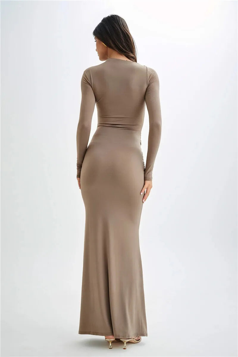 Miravelle | Draped Waist Elegance Maxi Dress