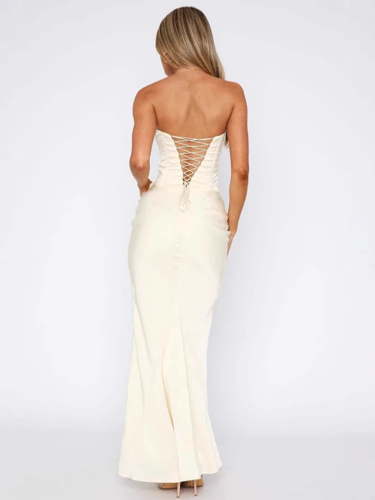 Arwen | Satin Grace Maxi Dress