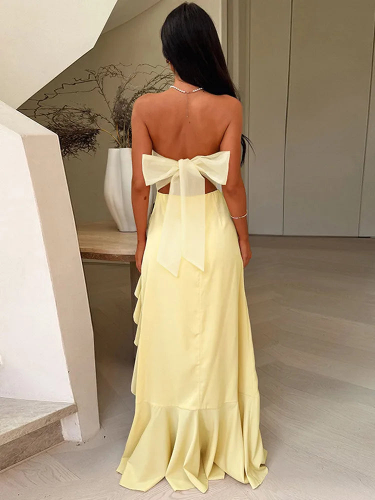 Eira Ruffle Maxi Dress