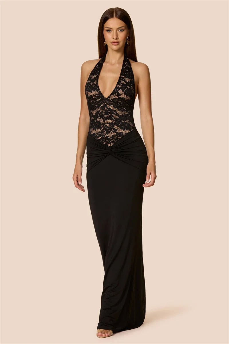 Mirielle | Lace Elegance Maxi Dress