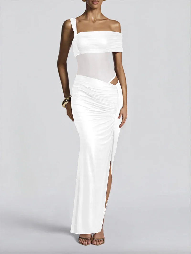 Carmina | Luxe One-Shoulder Maxi Dress