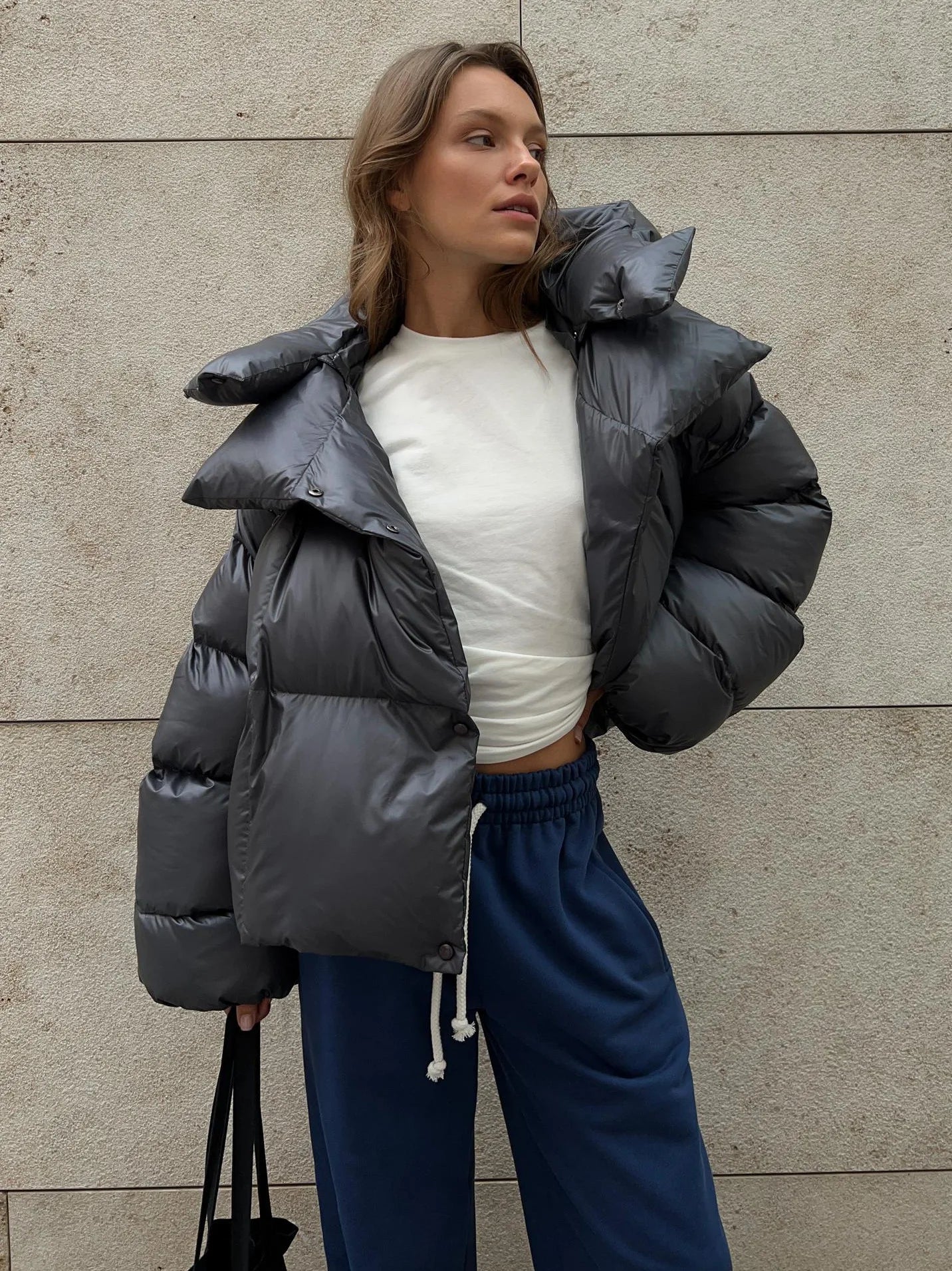 Lunaris | Oversized Layered Puffer Jacket