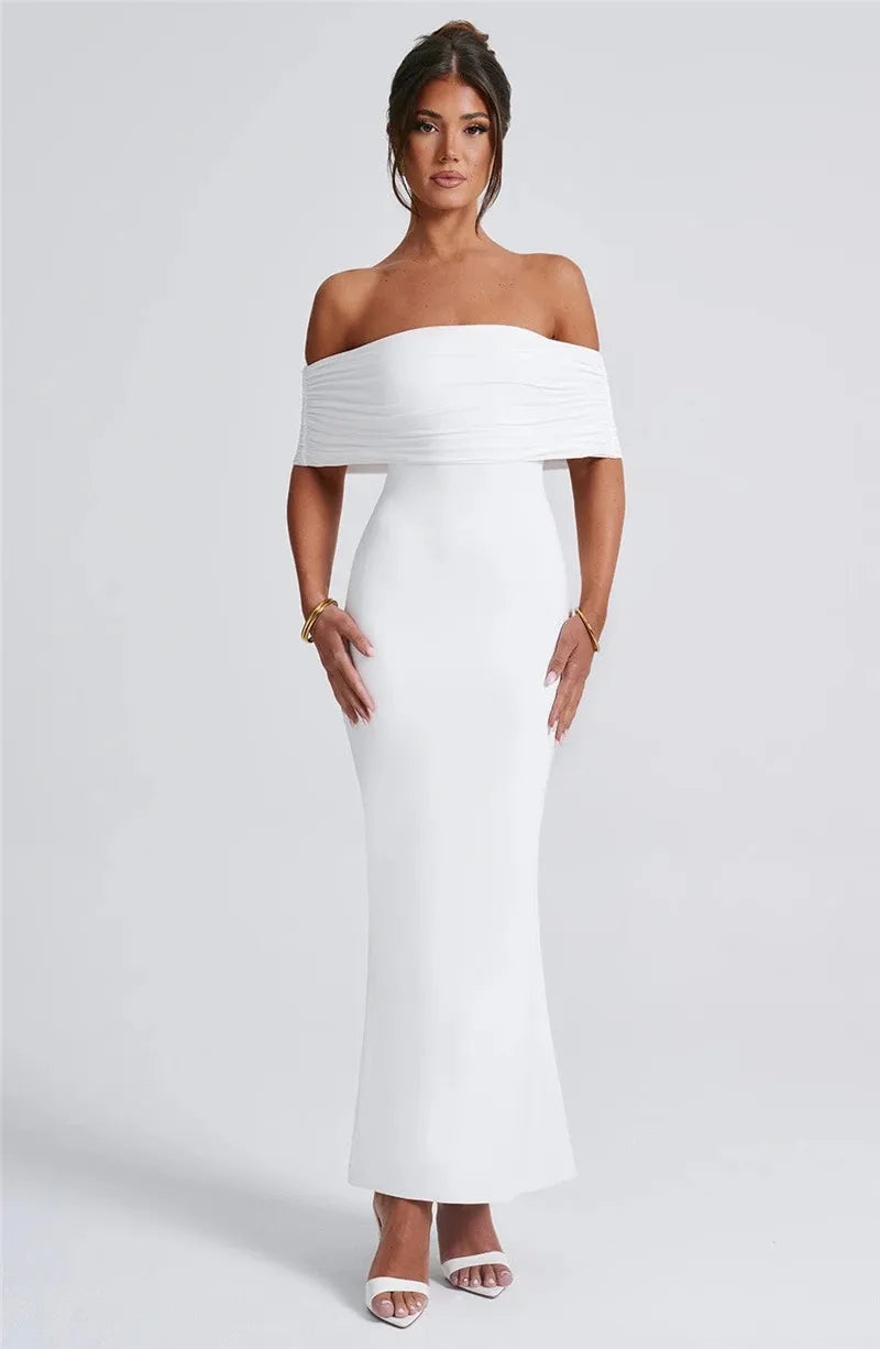 Celestina | Off-Shoulder Grace Maxi Dress