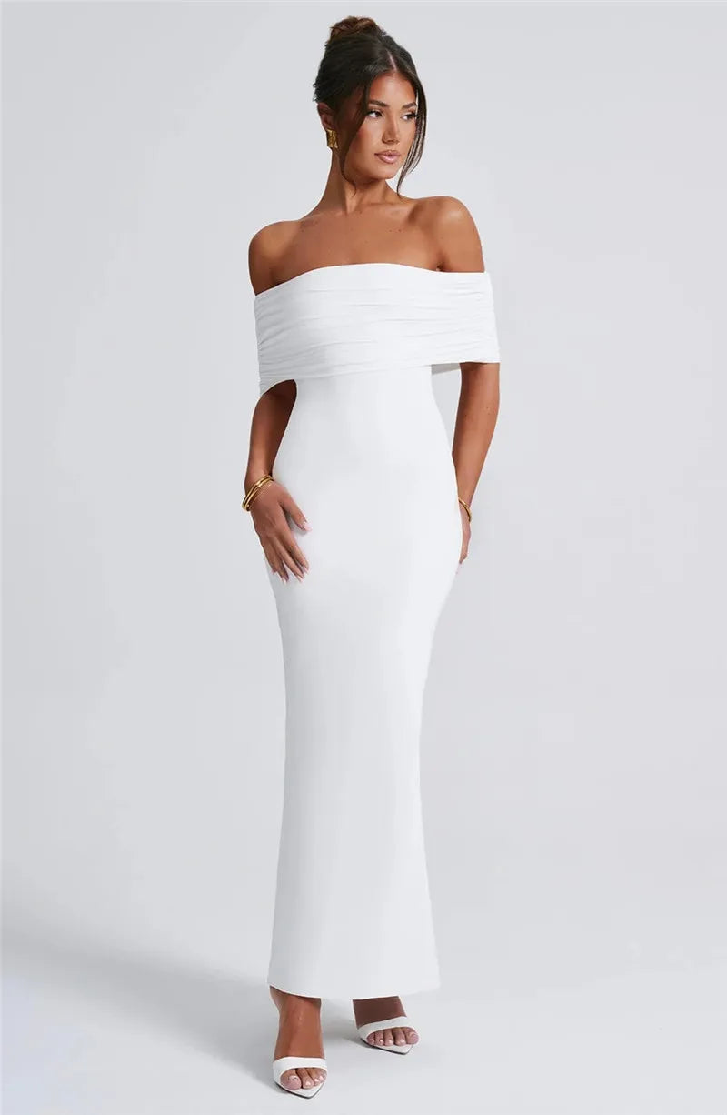 Celestina | Off-Shoulder Grace Maxi Dress