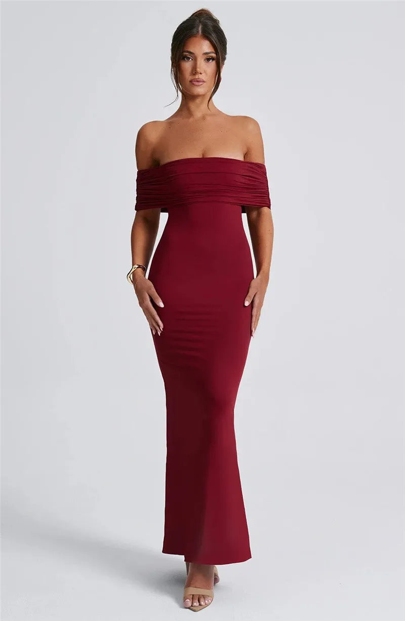 Celestina | Off-Shoulder Grace Maxi Dress