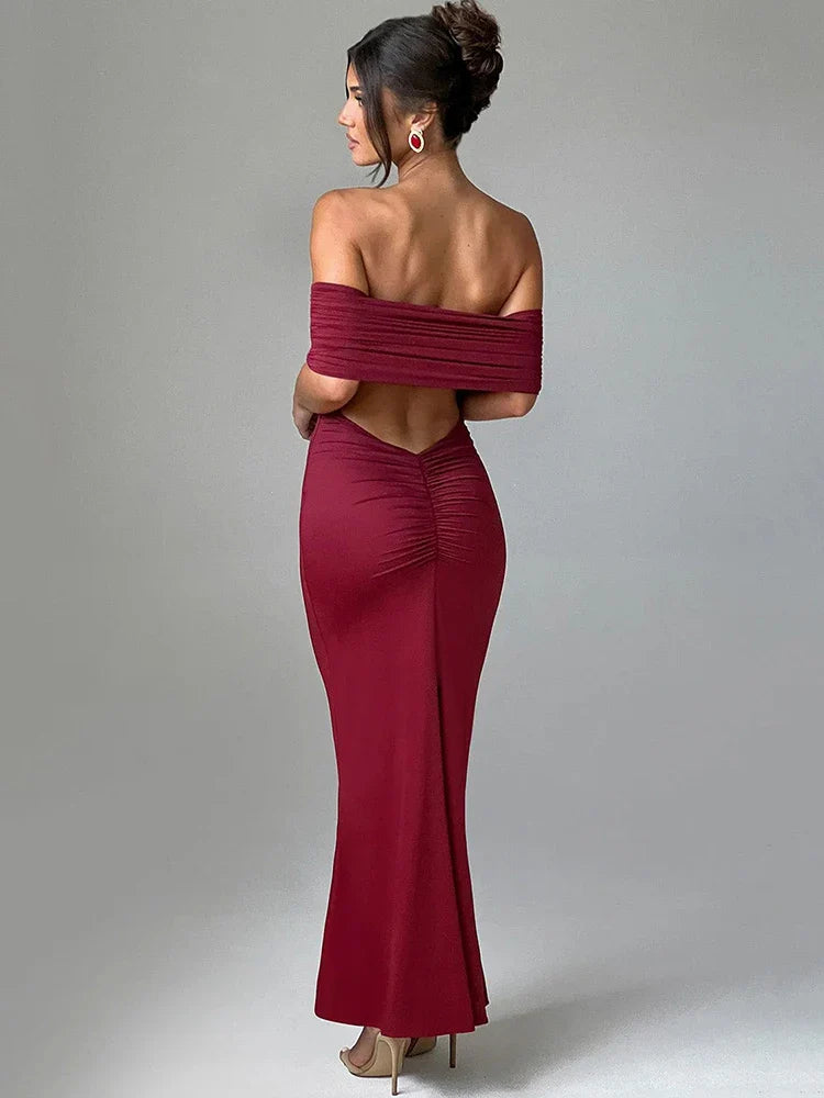 Celestina | Off-Shoulder Grace Maxi Dress