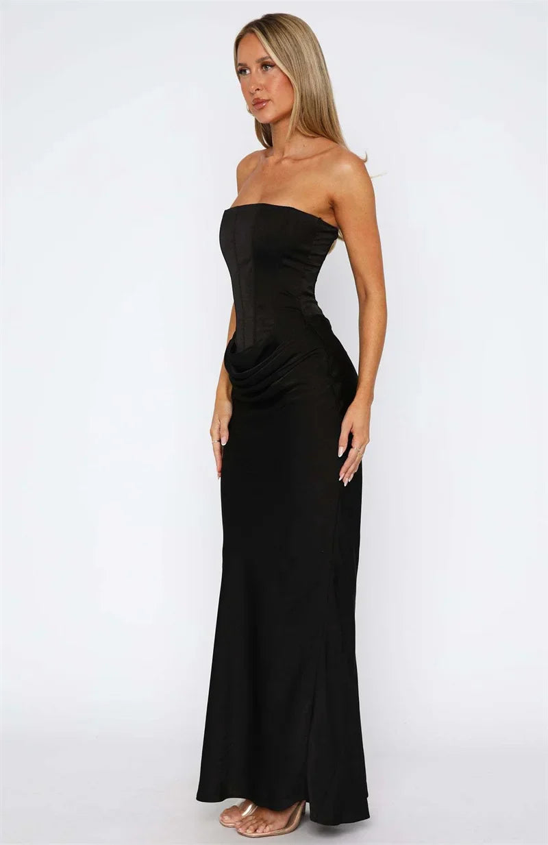 Arwen | Satin Grace Maxi Dress