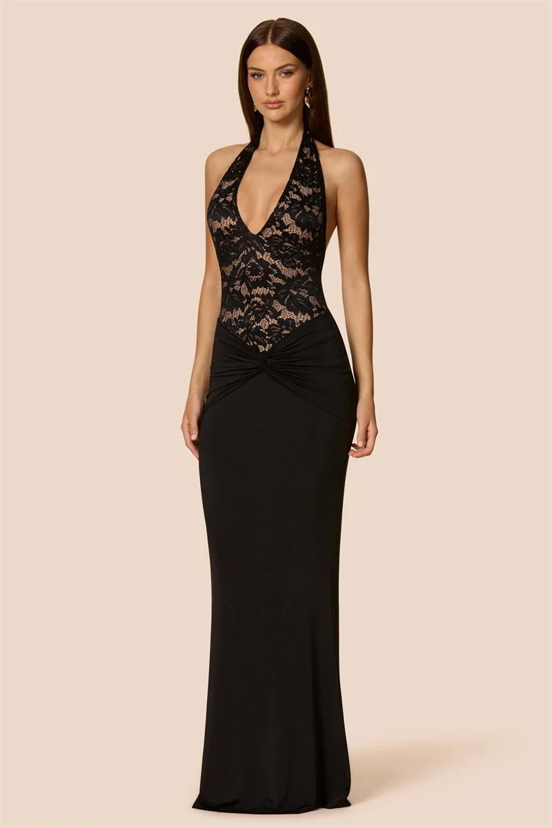 Mirielle | Lace Elegance Maxi Dress