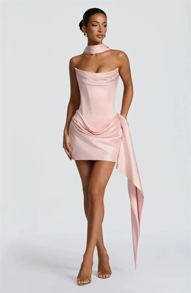 Ferisse | Draped Off-Shoulder Mini Dress