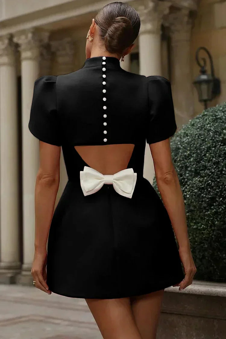 Arlena Petal Sleeve Mini Dress