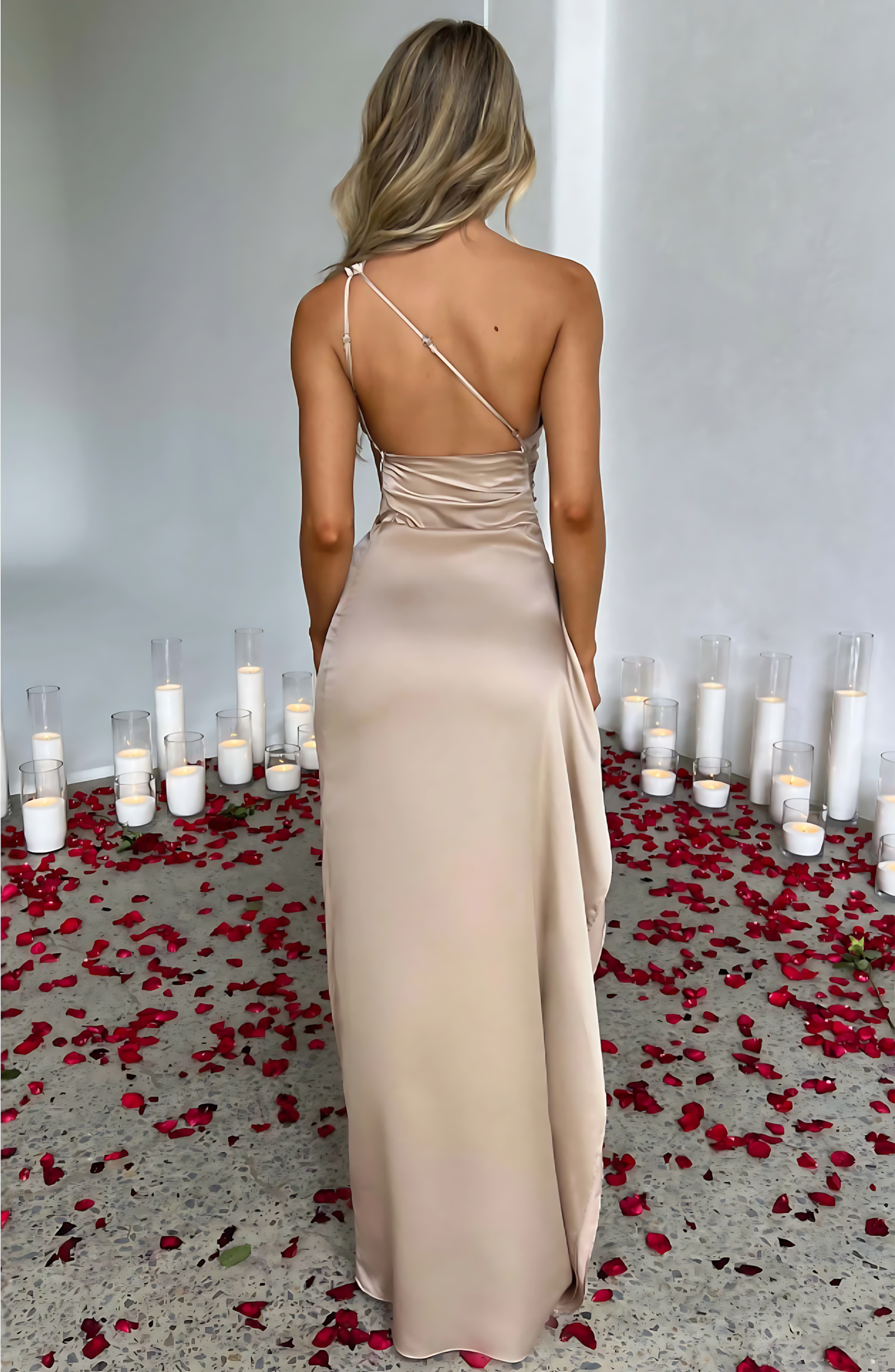 Solana Satin Elegance Maxi Dress