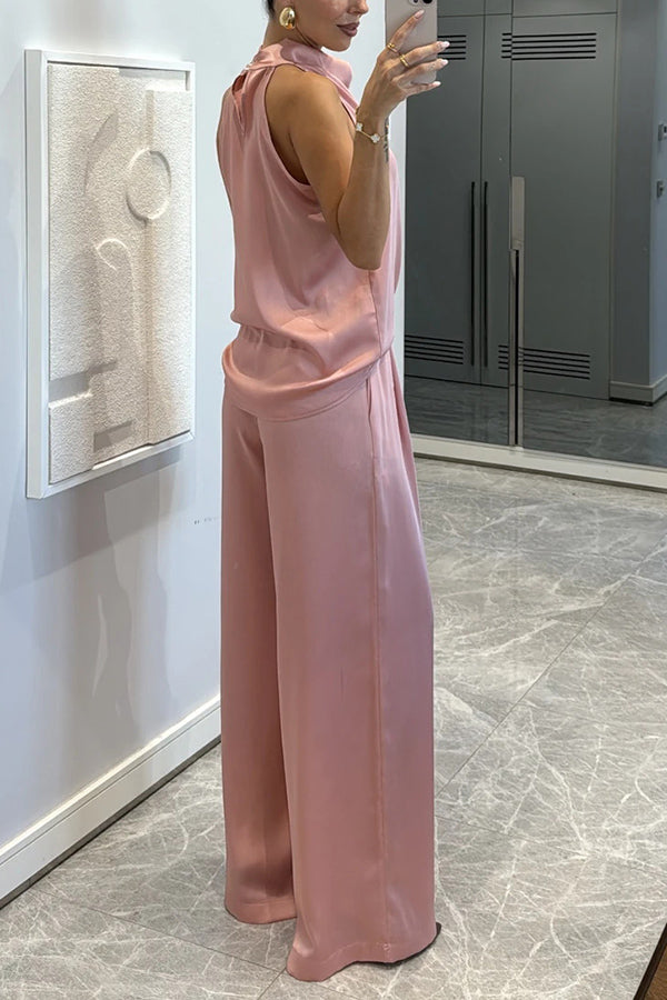 Satin Grace Two-Piece Set