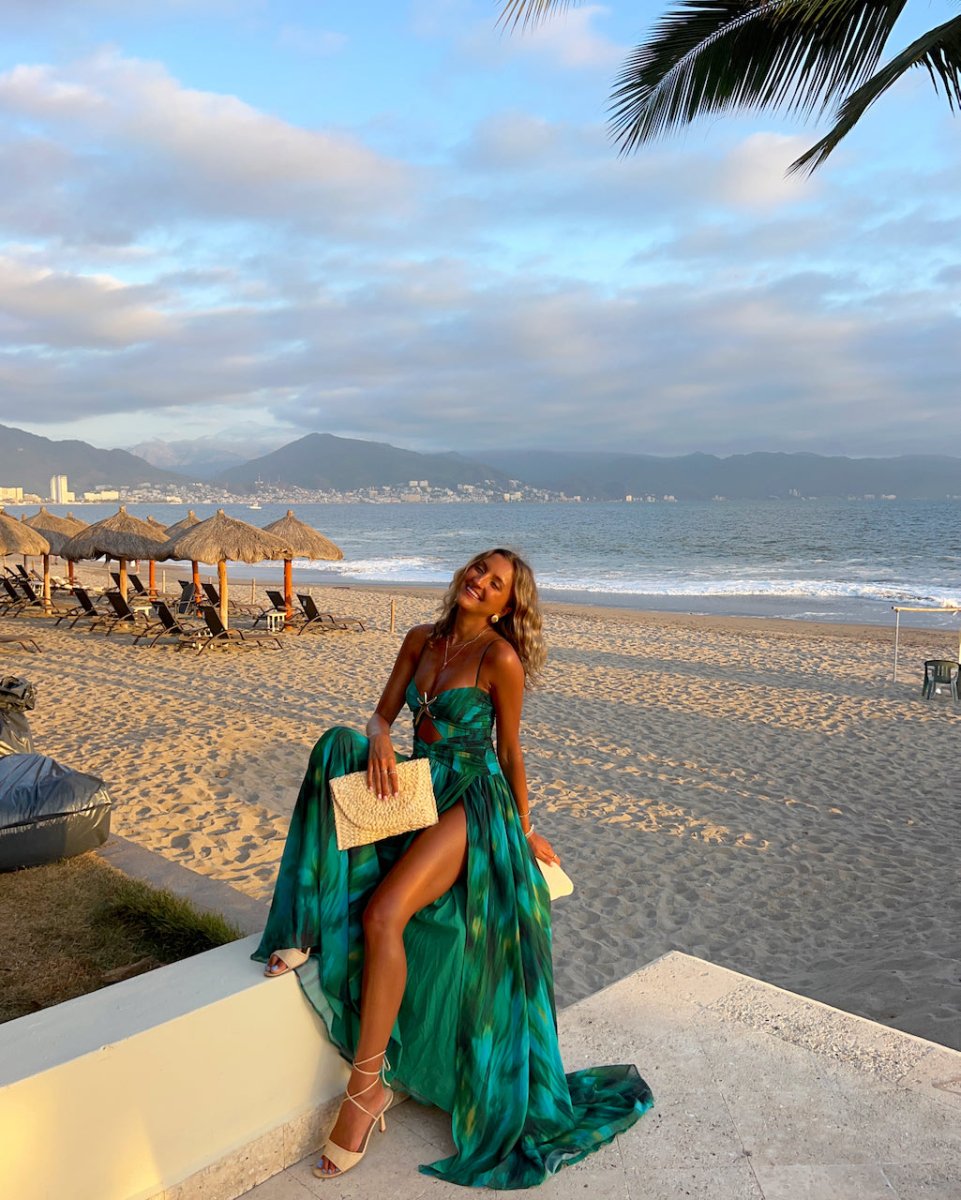 Emerald Starlight Maxi Dress