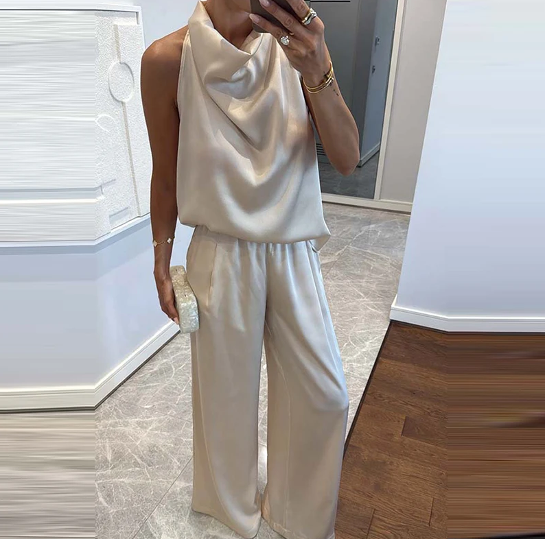 Satin Grace Two-Piece Set