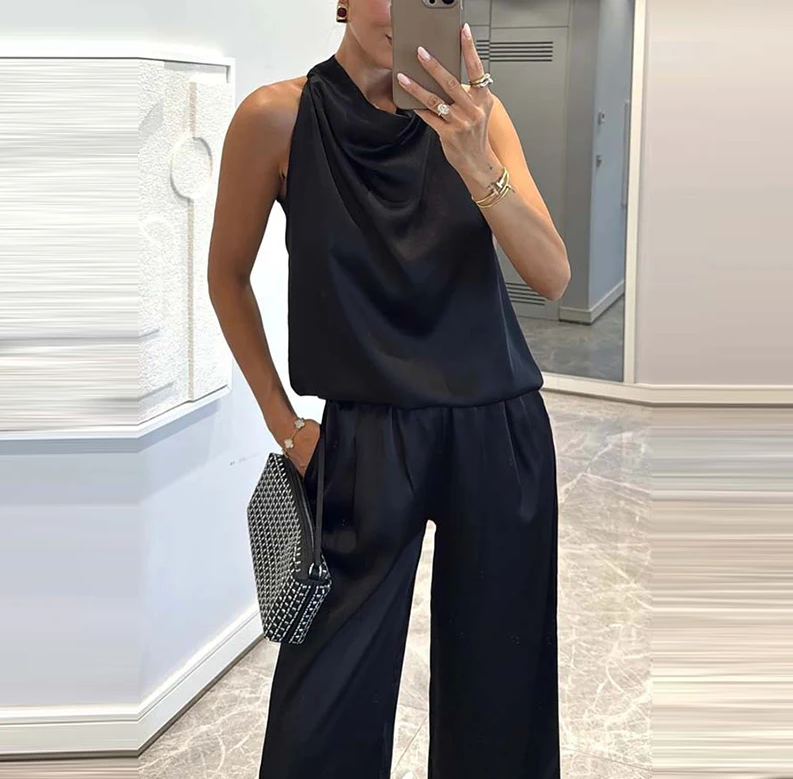 Satin Grace Two-Piece Set