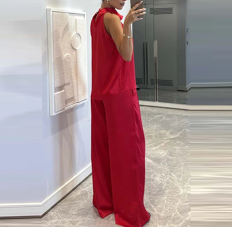 Satin Grace Two-Piece Set