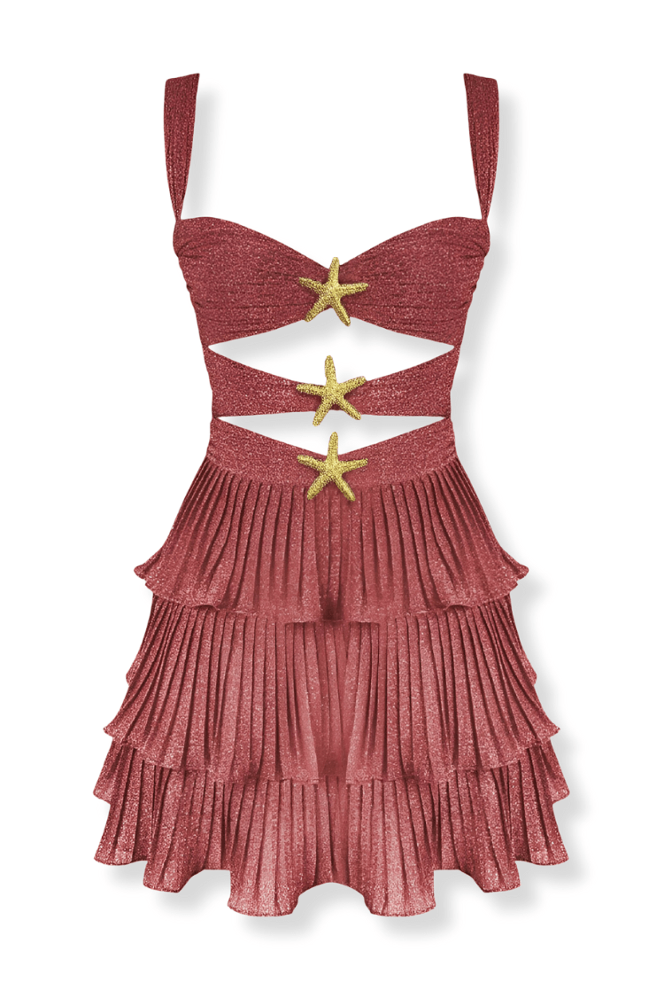 Starlit Waves Mini Dress