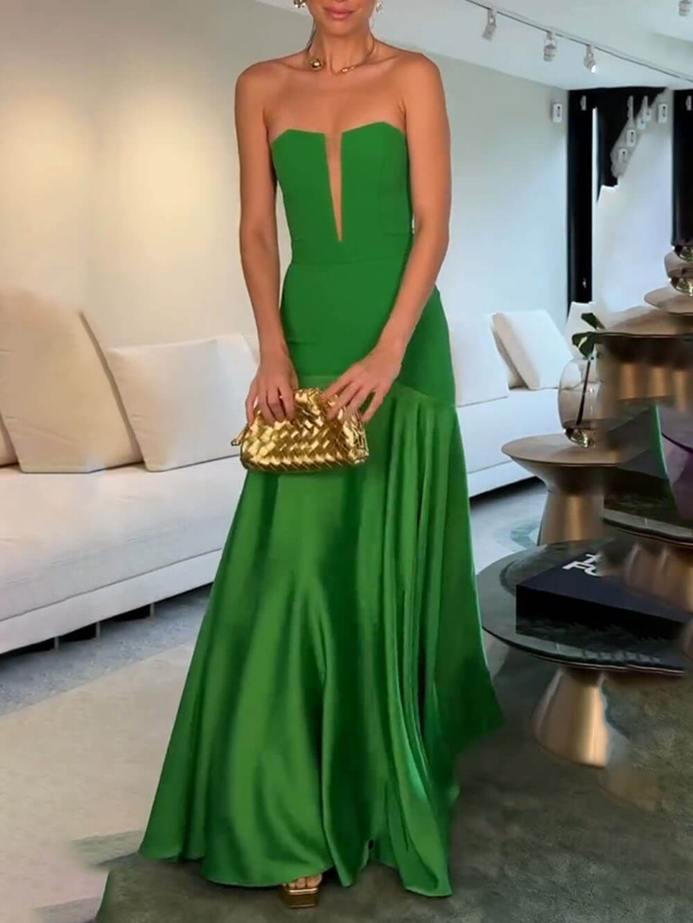 Seraphina Satin Mermaid Gown