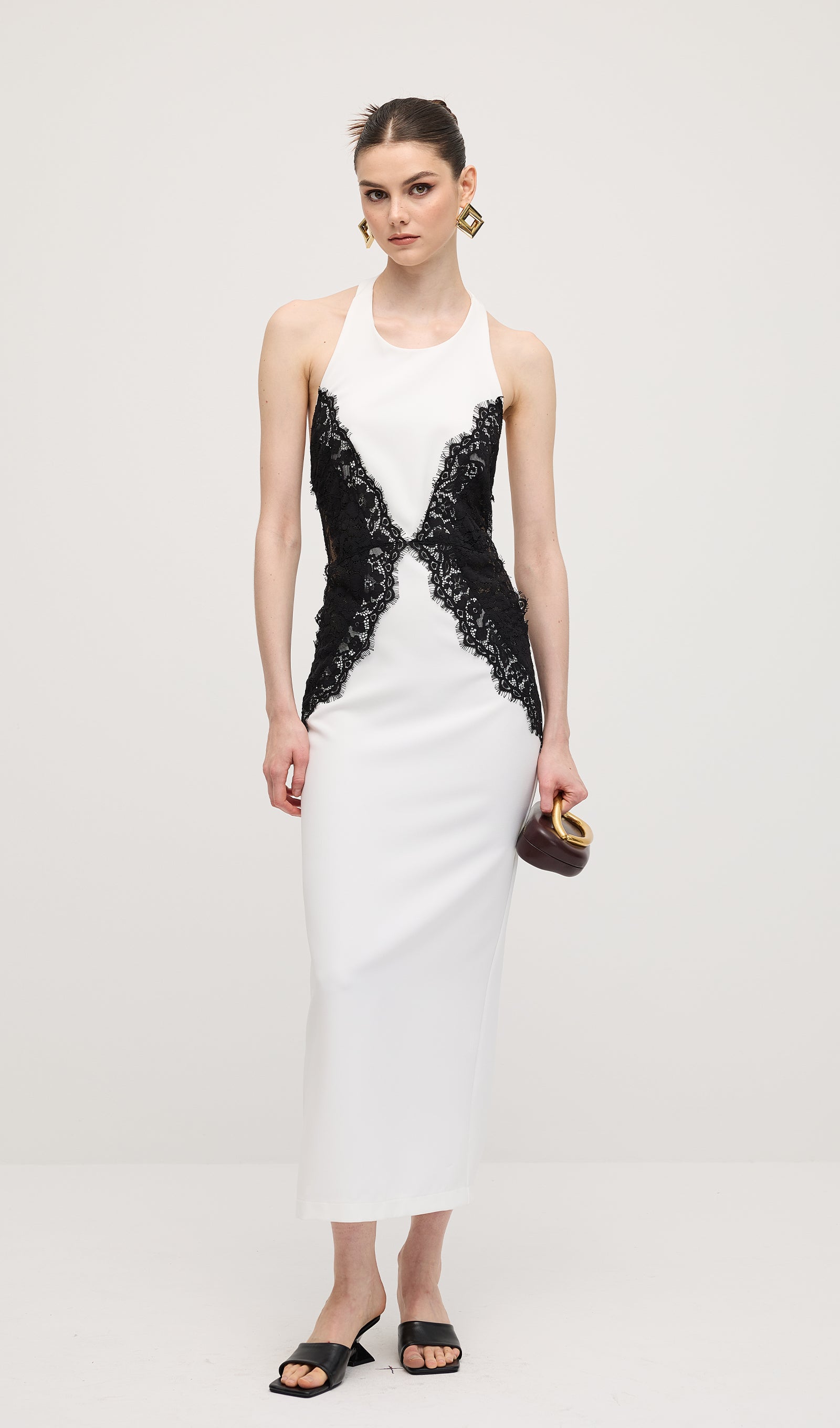 Noir Elegance Maxi Dress