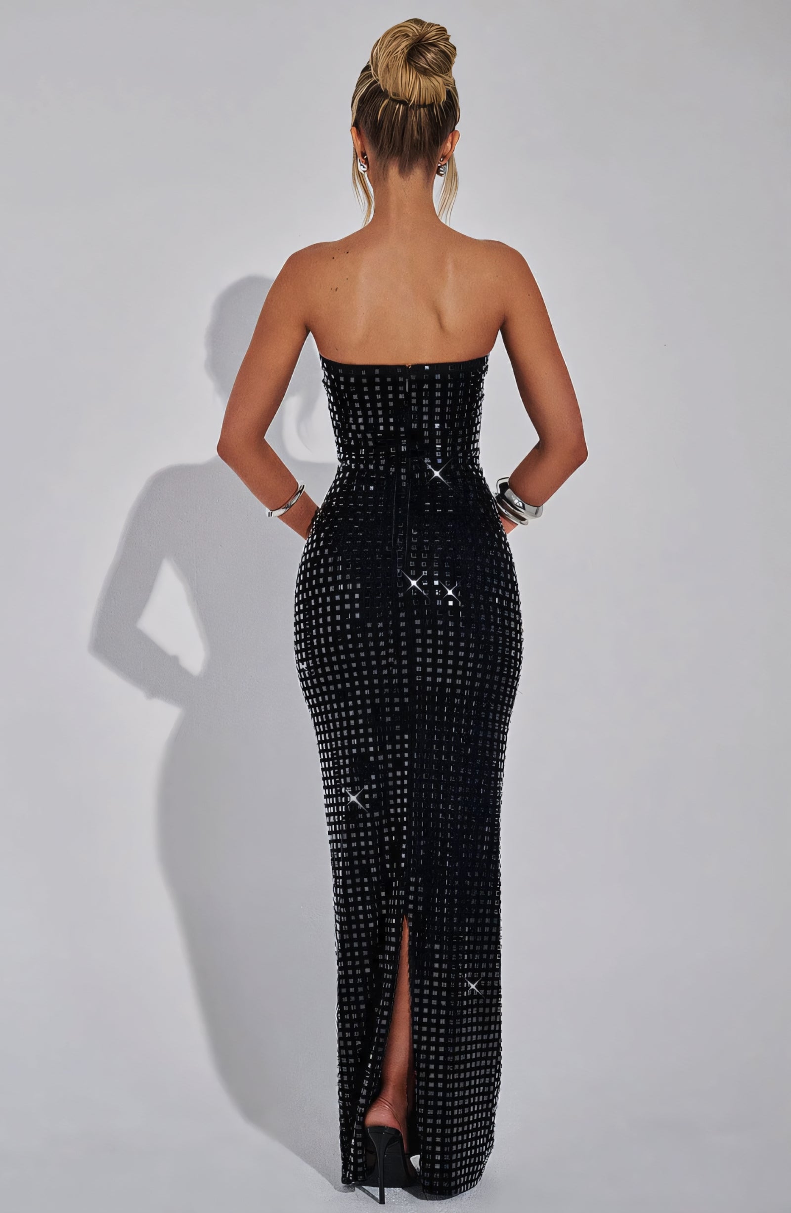 Serenavia | Sequin Strapless Maxi Dress