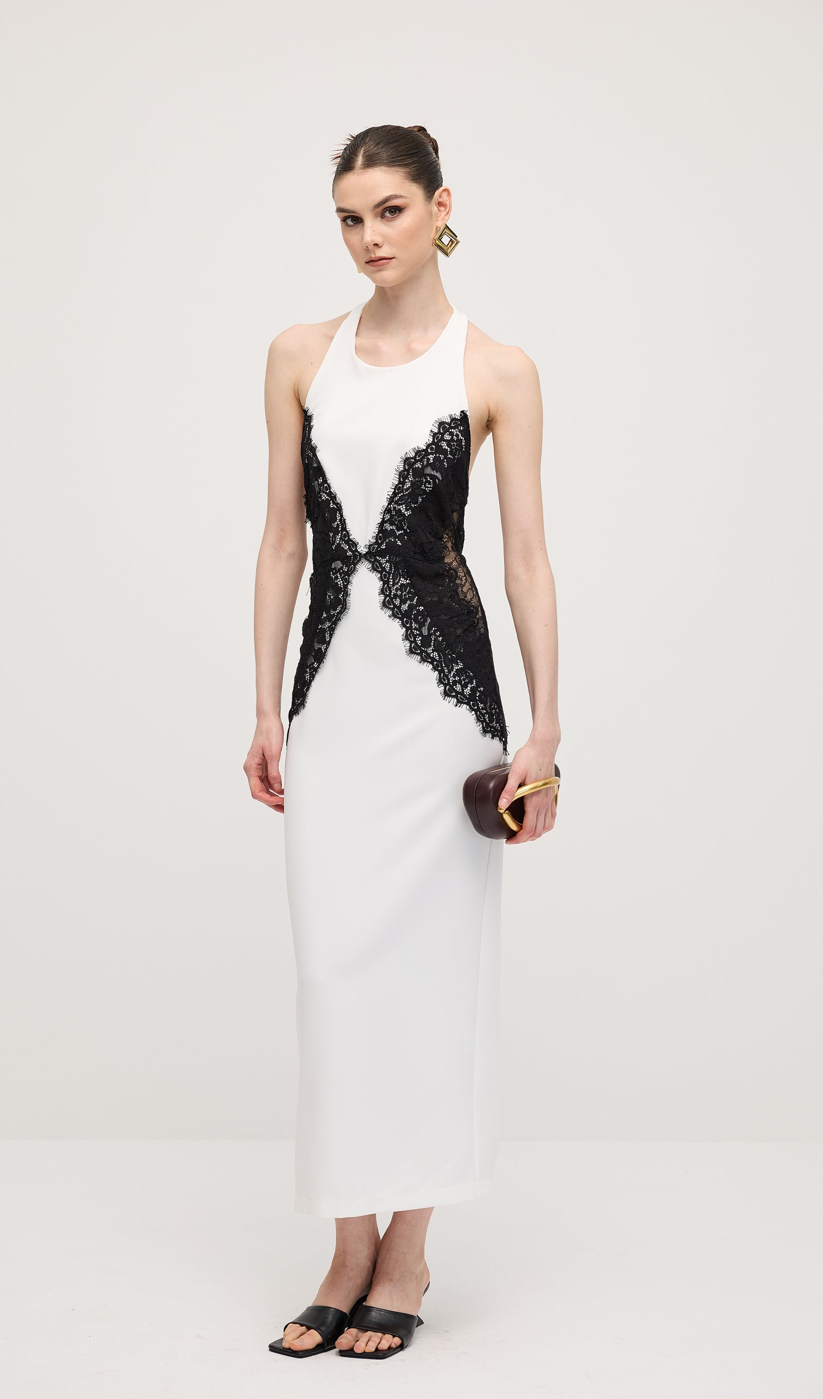 Noir Elegance Maxi Dress