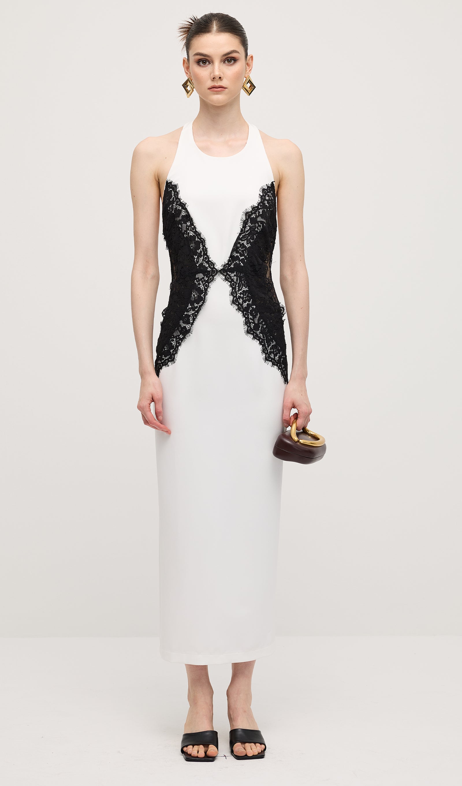 Noir Elegance Maxi Dress