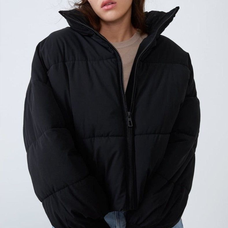 Aurevia | Collared Puffer Zip Jacket