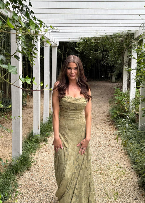 Leanne | Wine-Luxe Romantic Maxi Gown