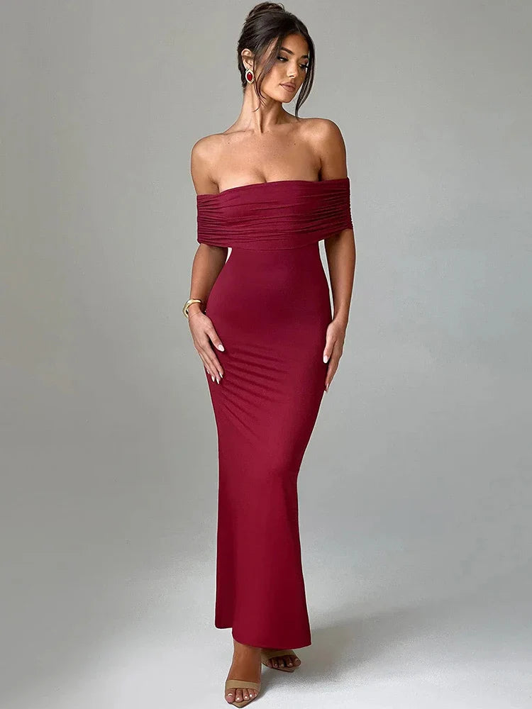 Celestina | Off-Shoulder Grace Maxi Dress