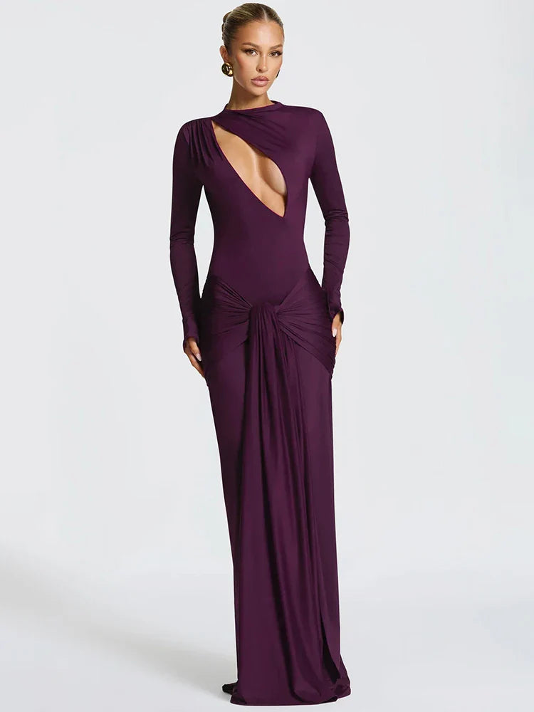 Arlivia | Sculpted Cut-Out Evening Gown