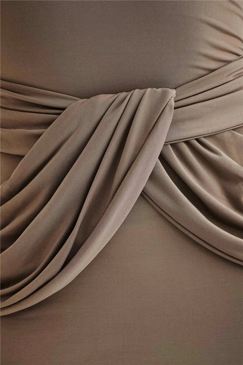 Miravelle | Draped Waist Elegance Maxi Dress