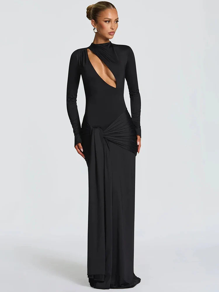Arlivia | Sculpted Cut-Out Evening Gown