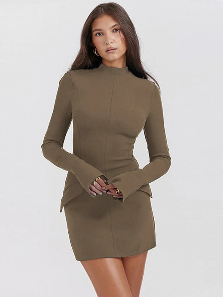 Valestra | Midnight Chic Pocket Mini Dress