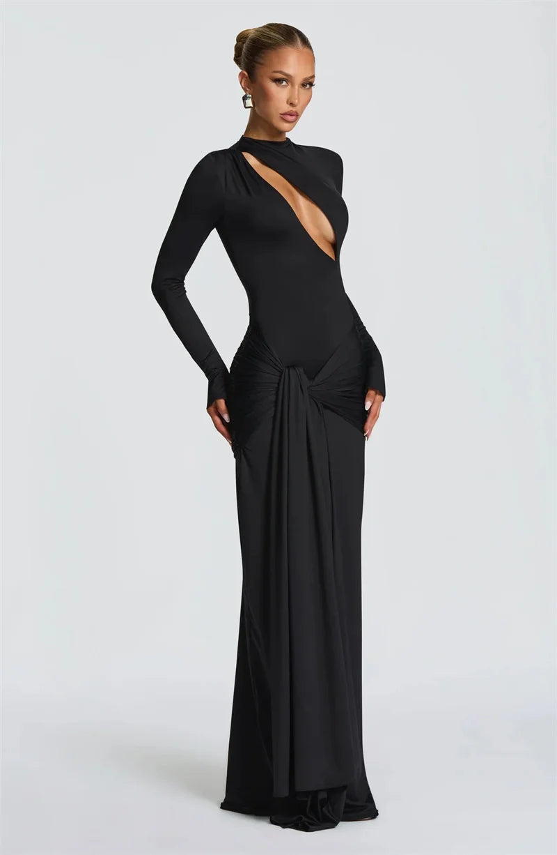 Arlivia | Sculpted Cut-Out Evening Gown