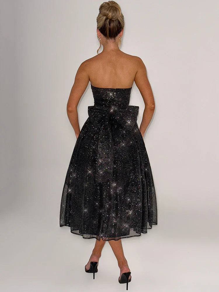 Claribel | Sparkling Elegance Midi Dress