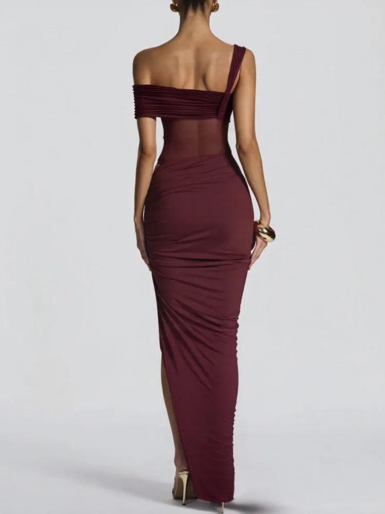 Carmina | Luxe One-Shoulder Maxi Dress