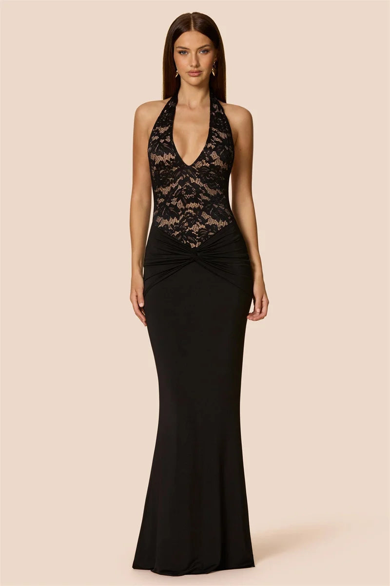 Mirielle | Lace Elegance Maxi Dress