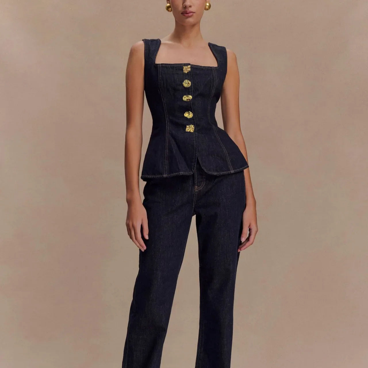 Juniper Denim Two-Piece Set