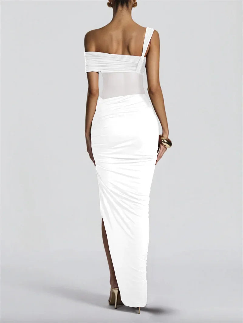 Carmina | Luxe One-Shoulder Maxi Dress